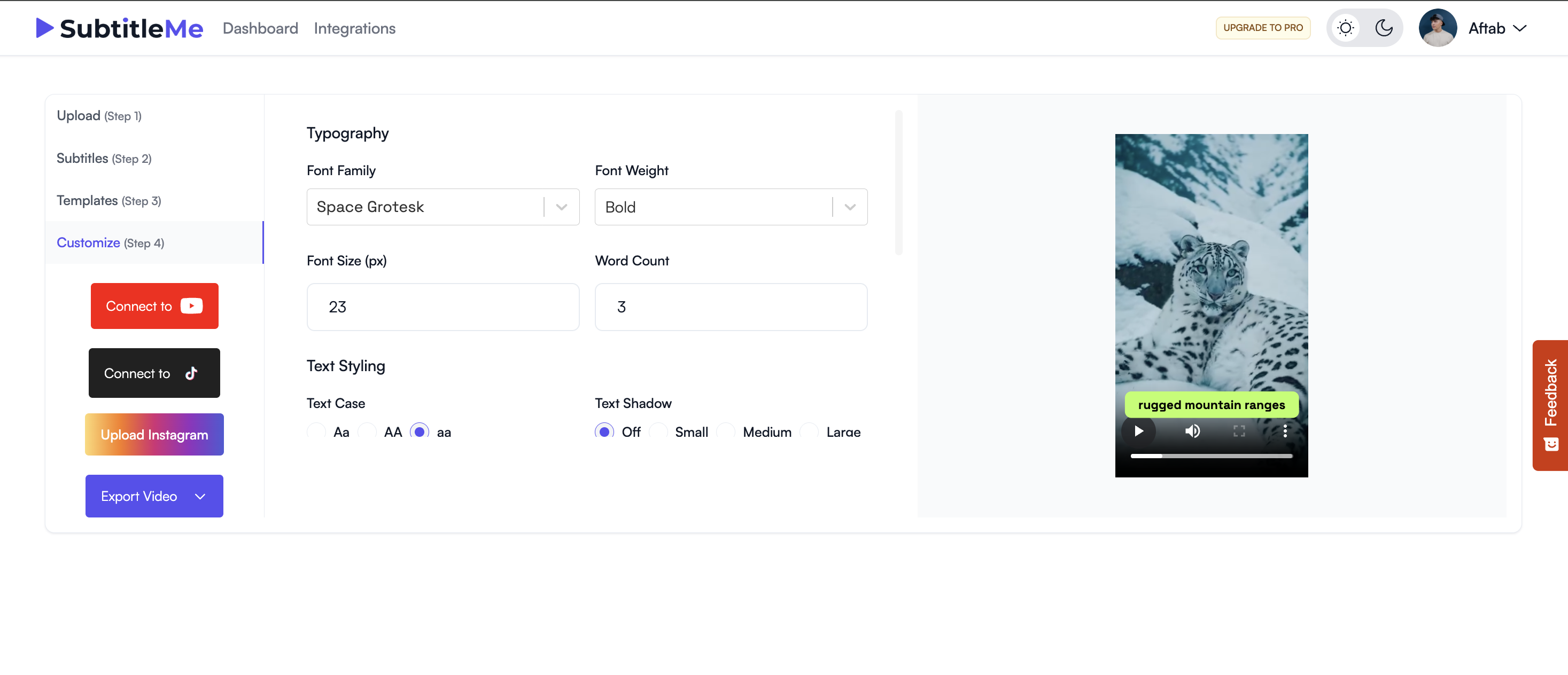 AI-generated Instagram titles and descriptions